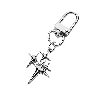 Star Moon Keychain Y2k Aesthetic Accessories Keychain Purse